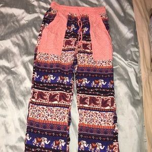 Elephant pattern pants